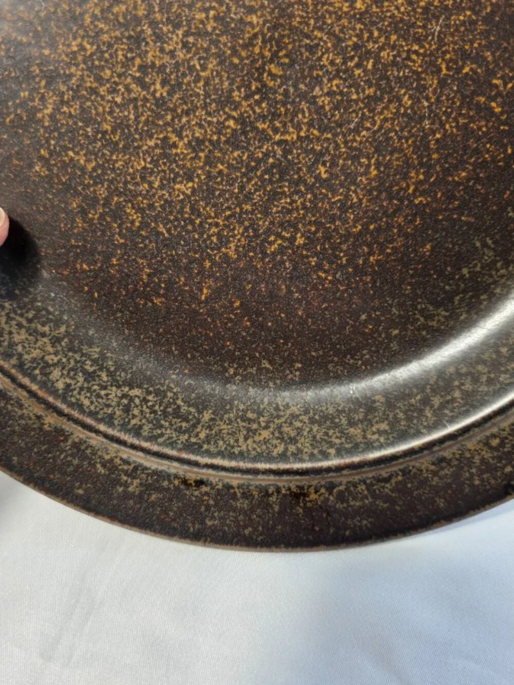 ONE Arabia of Finland Rushka Dinner Plate Light & Dark Brown Spotted